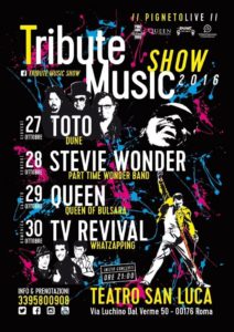 Locandina Tribute Music Show 2016